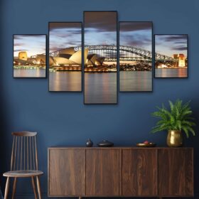 Set Of Five Framed Digital Wall Painting