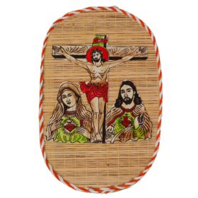 Jesus And Mother Marry Bamboo Design Hand Crafted Modern Interior Wall Hangings